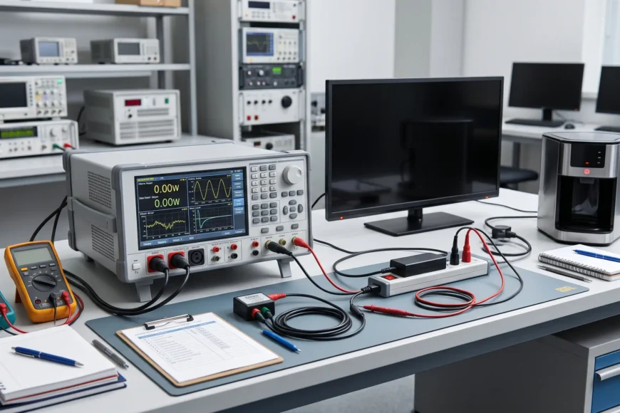 Hassas güç analizörü ile elektronik cihazlarda bekleme gücü ölçümü