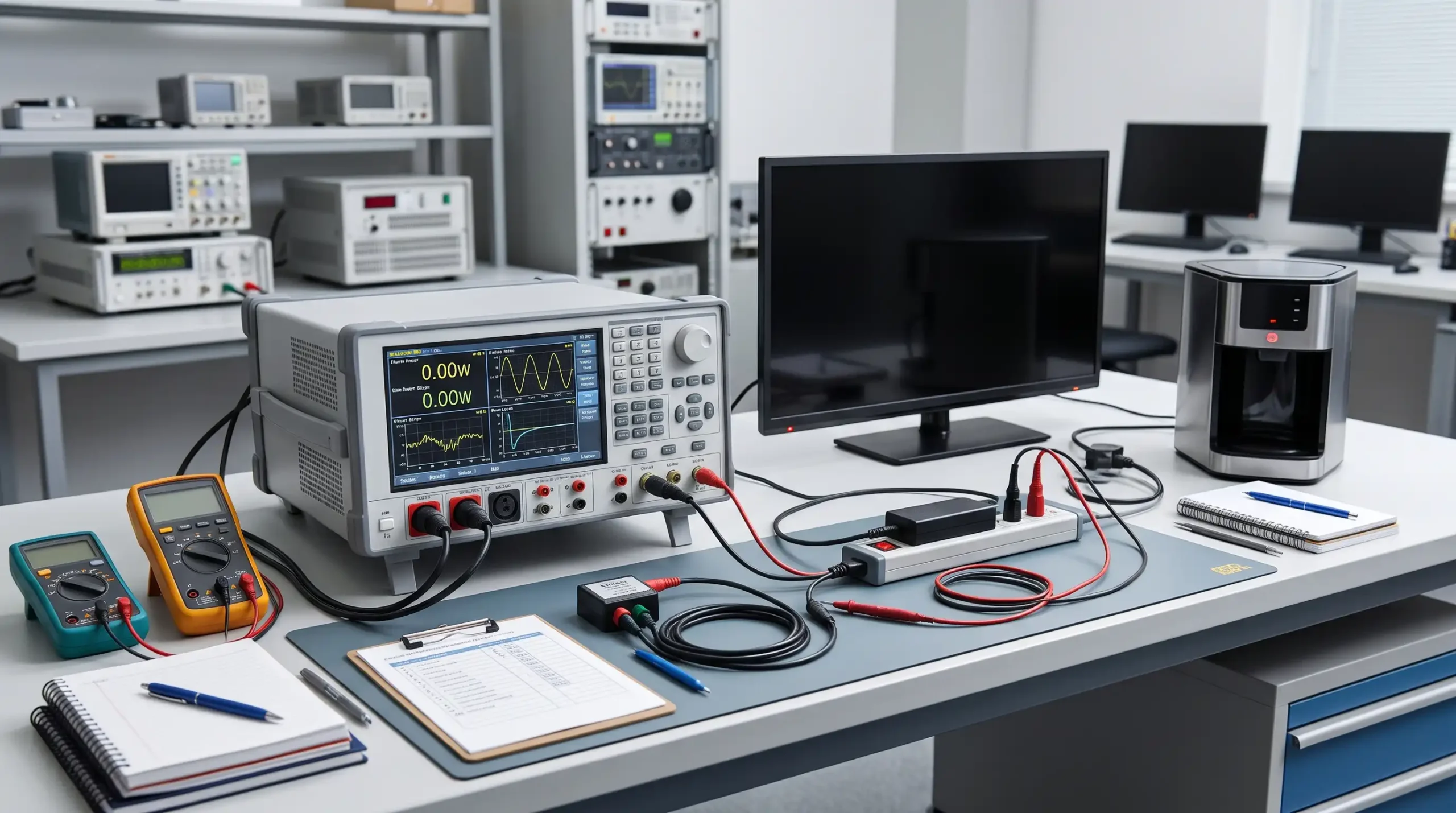 Hassas güç analizörü ile elektronik cihazlarda bekleme gücü ölçümü