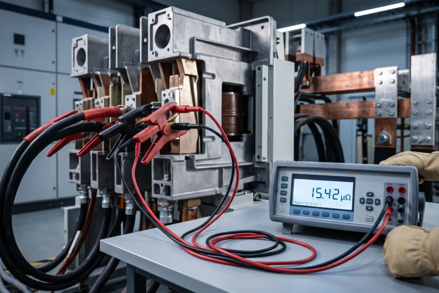 Mikro ohmmetre ile kesici kontak direnci ölçümü