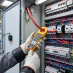 Pensampermetre ile elektrik panosunda akım ölçümü